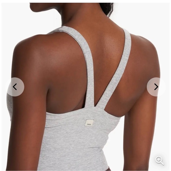 VUORI COLORBLOCK CORSET JUMPSUIT Gray & Mohogany Knit Size: XS NWT $128 MSRP - Picture 2 of 5